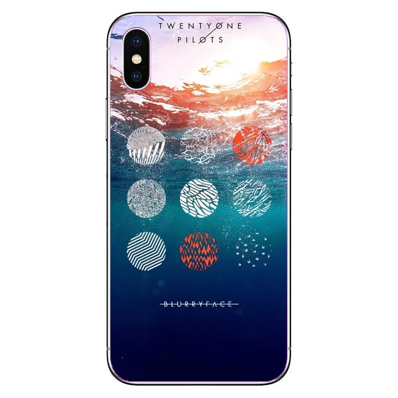 Мягкий чехол для телефона Rock band Twenty One Pilots из ТПУ iPhone8 8Plus 7 7Plus 6s Plus XS XR 5S SE