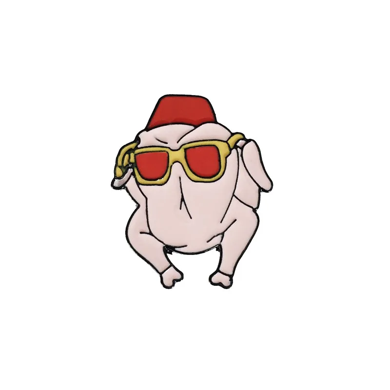 style1 Мода мультфильм замок кошка металлическая брошь с эмалью восхитительный киви торт индейка значок булавка модный Гламурные ювелирные изделия Аксессуары подарок - Окраска металла: style1
