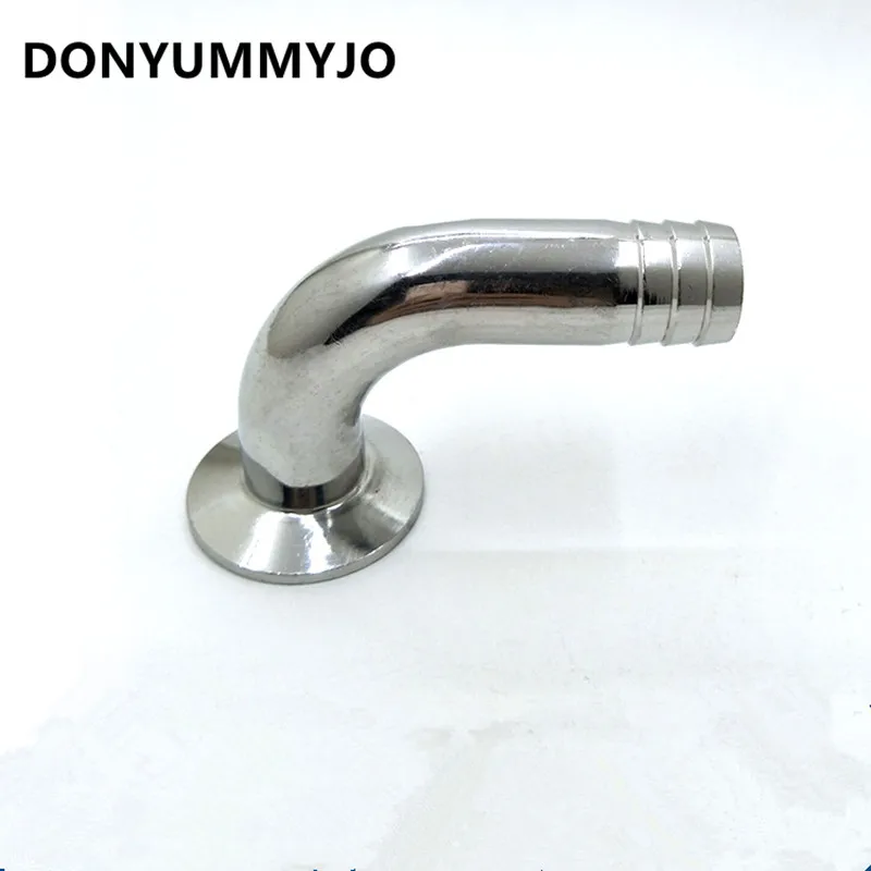 Тройной зажим DONYUMMYJO 1 5 дюйма X 25 мм с изгибом 90 * санитарные фитинги|hose barb|tri clamppipe