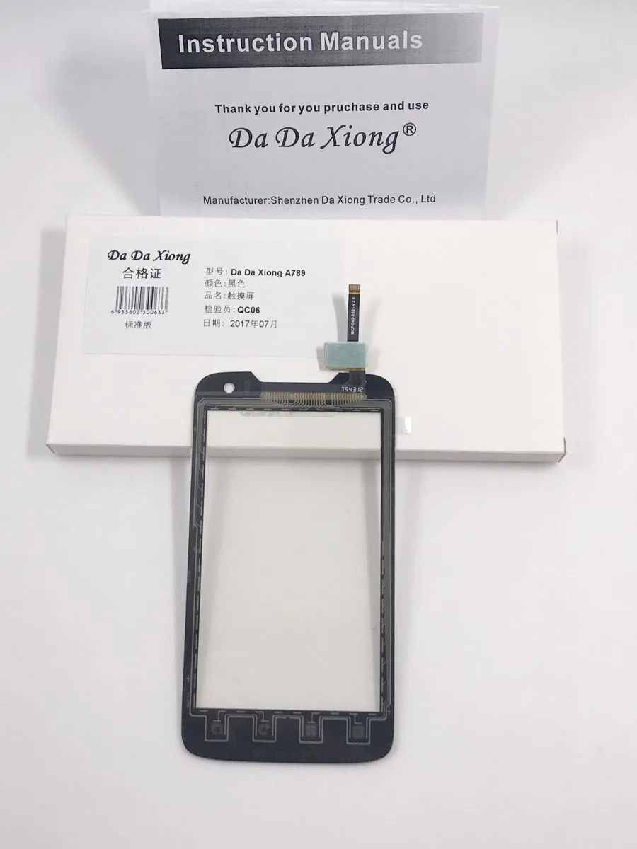 100% новые универсальные запасные части для замены сенсорного экрана Lenovo A789 из