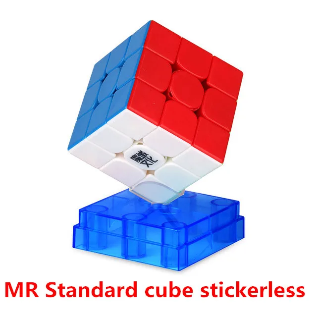 MR Stickerless MoYu Weilong WR Магнитный 3x3x3 WRM магниты черный Магический кубик без наклеек профессиональная скоростная головоломка твист Обучающие игрушки подарок - Цвет: MR Stickerless
