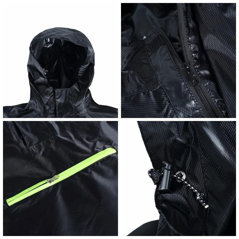

Outdoor Tools For Rain Waterproof Wear With Reflective Stripe Women Men Cloak Fishing Poncho Camping Tour Rain Gear 3 Colors