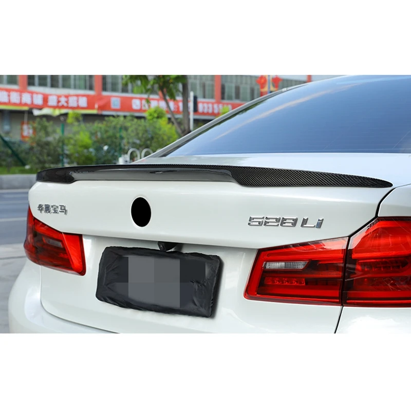 Задний спойлер из углеродного волокна для BMW G30 G38 530i 540i F90 M5 Sedan 4 Door 2017 2018 Black FRP