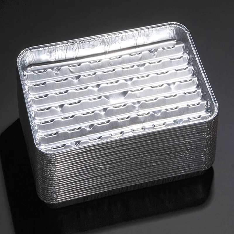 

outdoor bbq plate aluminum foil plate tray container 20pcs/ set