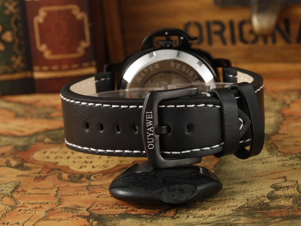 Новые модные Механические Мужские наручные часы OYW с автоподзаводом мужские