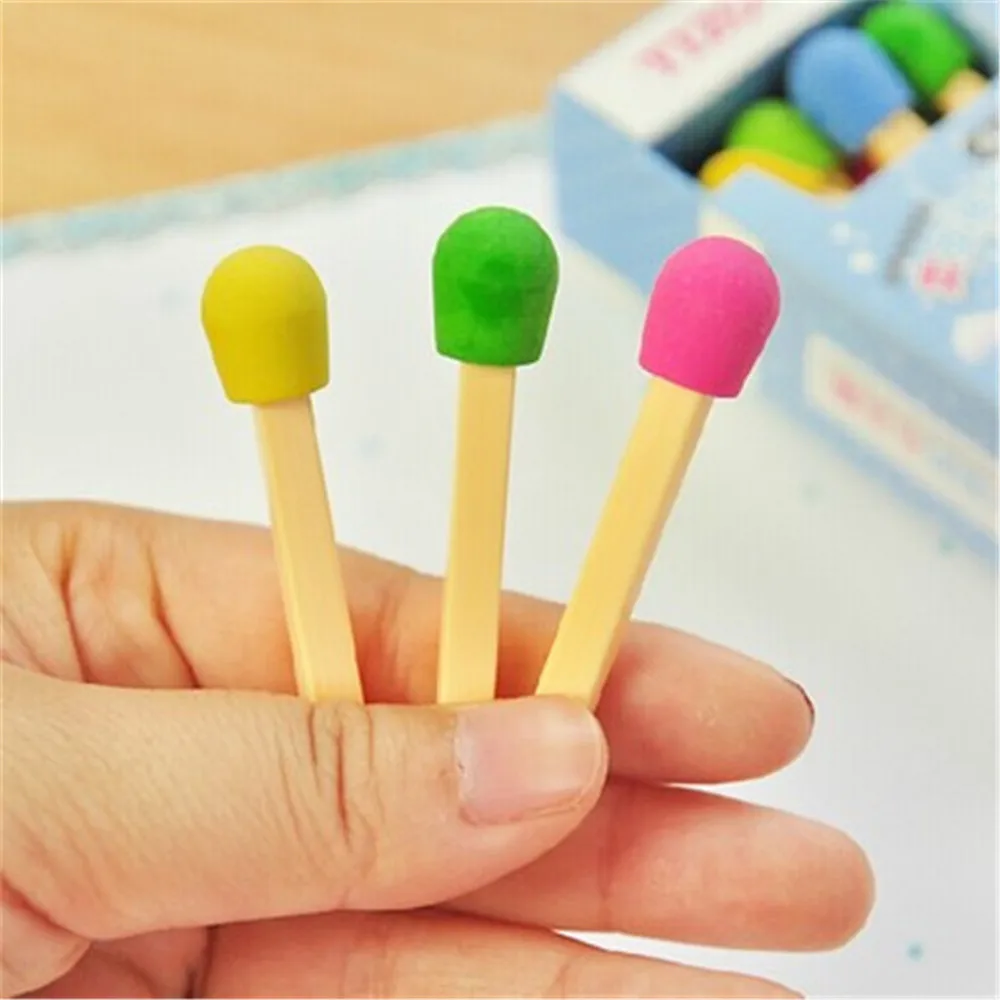 8 шт./корт. Милые кавайные сочетания стильный ластик креативный Забавный цветной