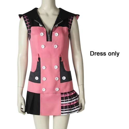 Dress only Обувь для косплея «Королевство Сердец 3 Kairi Косплэй костюм на Хэллоуин Детский костюм для вечеринок, платье принцессы с принтом в виде сердца и платье Кайри косплэй костюм расстояние Косплэй костюм - Цвет: Dress only