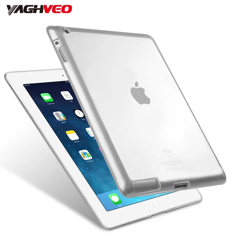 Чехол для iPad 2 3 4 прозрачный силиконовый штамп Мягкий ТПУ чехол планшета 2/3/4|Чехлы