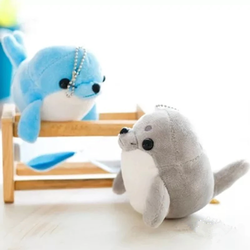 1pcs Cute Keychain Plush Sea Lion Anime Car Key Keychains Keyring Holder Pendant for Bag Gifts Women Girl | Украшения и