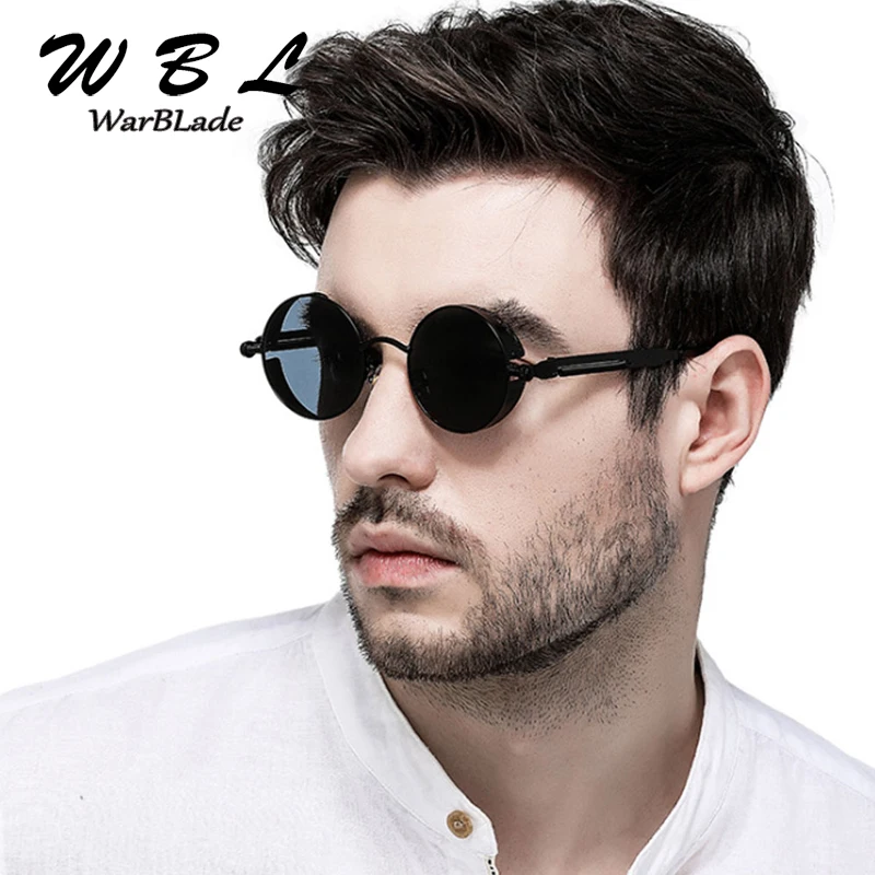 Очки мужские круглые в стиле стимпанк с прозрачными линзами|Мужские очки кадры| |