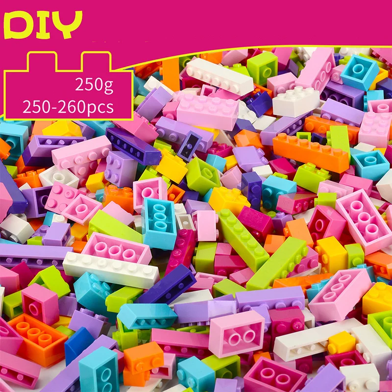 250 1000 шт. строительные блоки Legoings City DIY креативные кирпичи объемные модели Фигурки