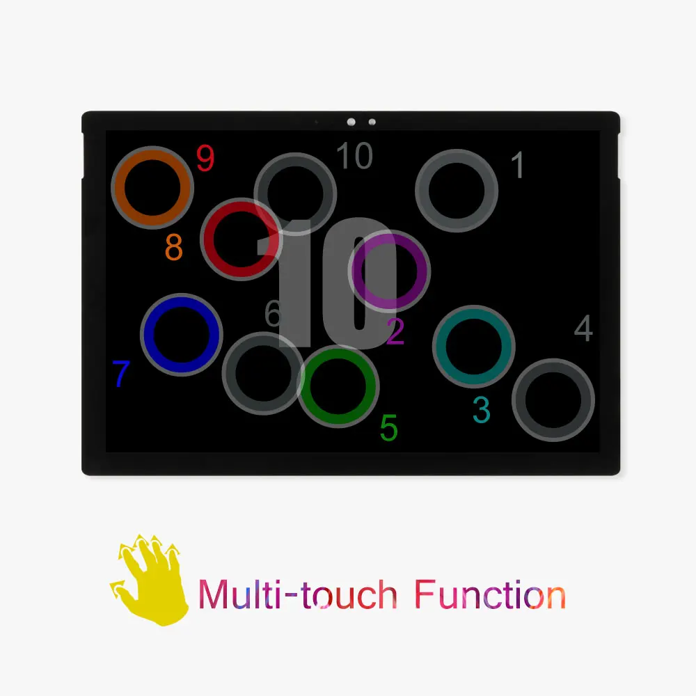 Сенсорный ЖК экран Srjtek 12 3 дюйма для Microsoft Surface Pro 5 1796 LP123WQ1(SP)(A2) дигитайзер в сборе