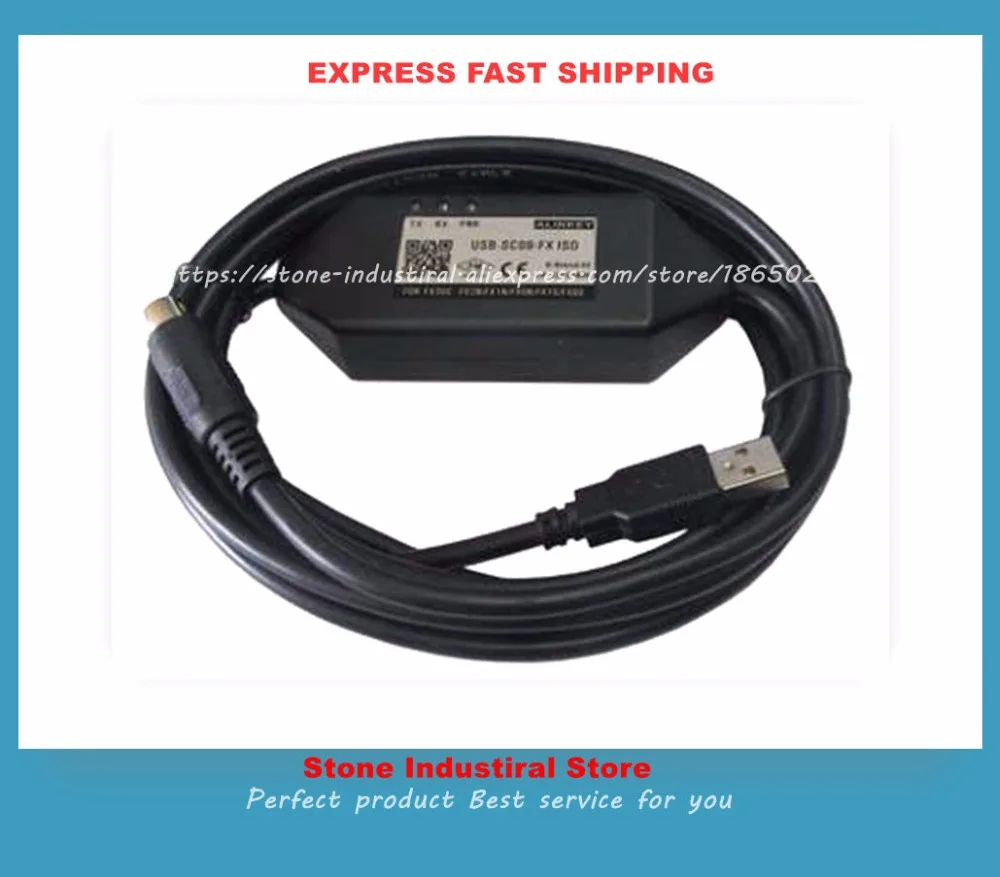 SC09 FX кабель для FX1N 2N 1S 3U серии PLC программирования USB загрузки Кабели к RS422 адаптер