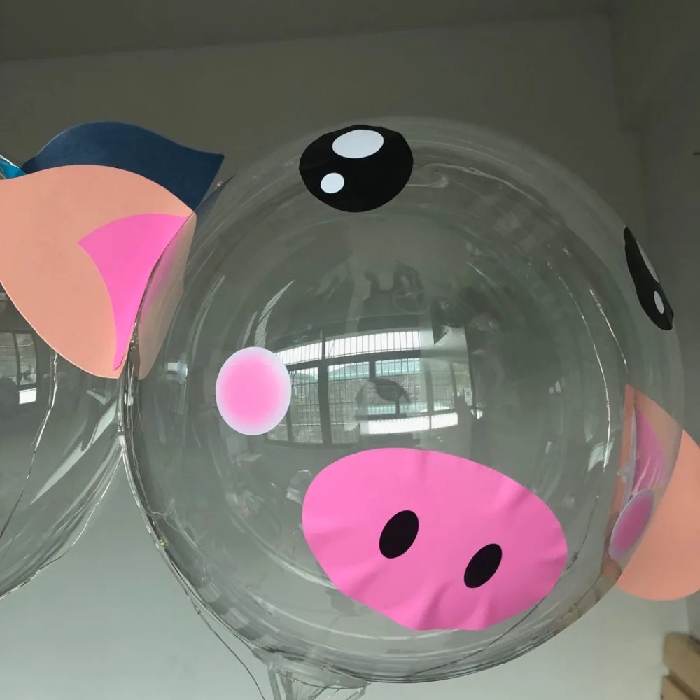 10 шт. Led баллон света вечерние BoBo led воздушный шар свинья День рождения украшения Дети гелий надувные шары прозрачный