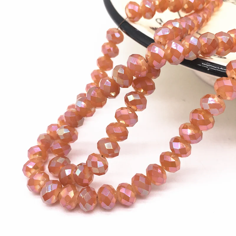

Wholesale 4/6/8mm Rondelle Austria Faceted Crystal Glass Beads,Wheel Beads,Transit Beads,Bracelet Necklace Diy Jewelry Making #N