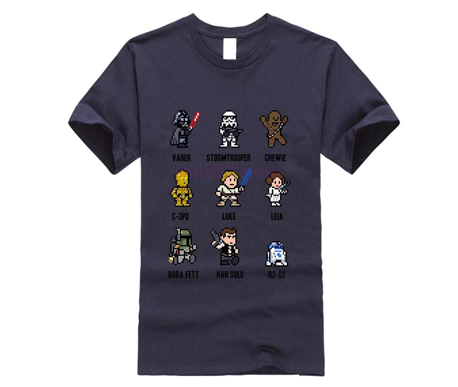 DARTH VADER STORMTROOR Chewie c-3P0 Luke Leia Boba Fett Han Solo R2d2 Звездные войны 8 бит футболка для взрослых