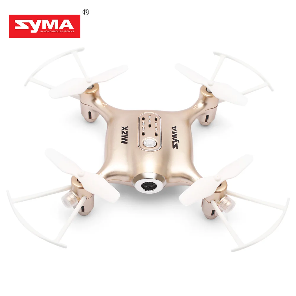 SYMA X21W мини Дрон с HD камерой wifi Вертолет FPV 2 4 ГГц 4CH осевой гироскоп режим удержания