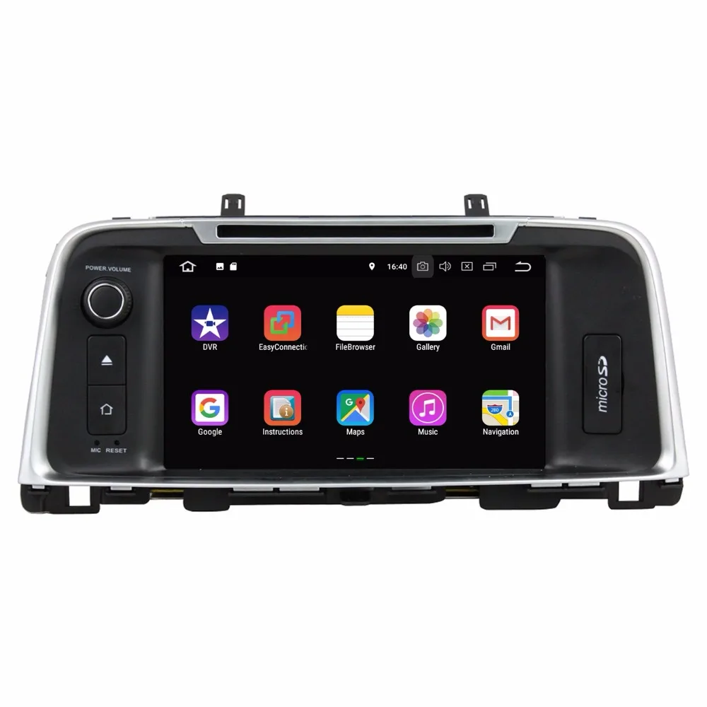 Android 8 1 4 ядра &quotАвтомагнитола dvd GPS Мультимедийный проигрыватель для Kia K5 Optima 2015 2016