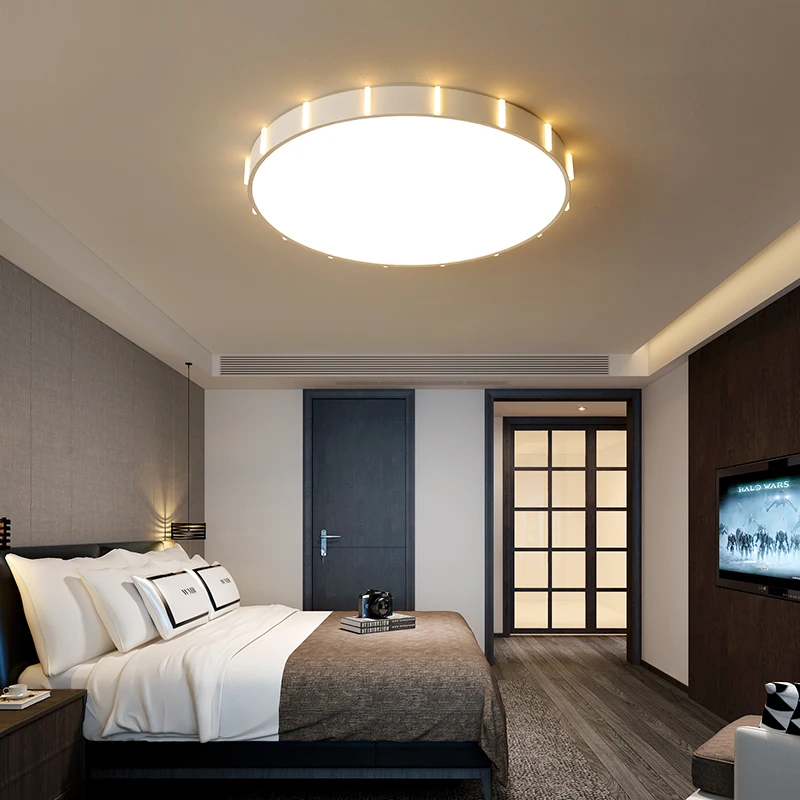 

Ultra-thin LED Ceiling Lamps Iron Round White Ceiling Lights for Living Room Bedroom Indoor Lighting lamparas de techo