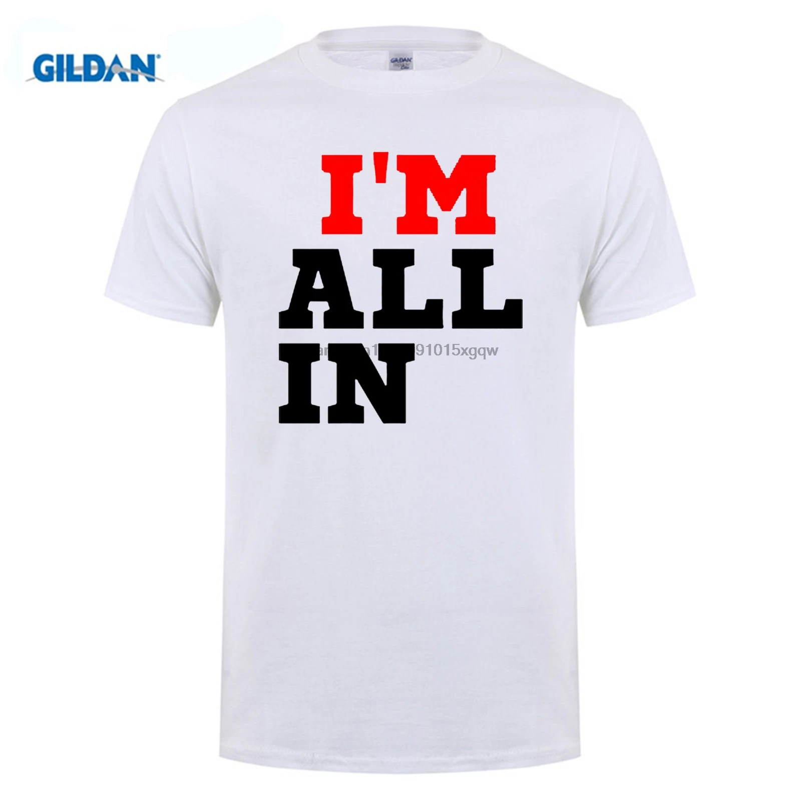 Одежда GILDAN I'm All In Texas Hold Em Poker Cards Las Vegas синяя футболка семейная хипстерская из