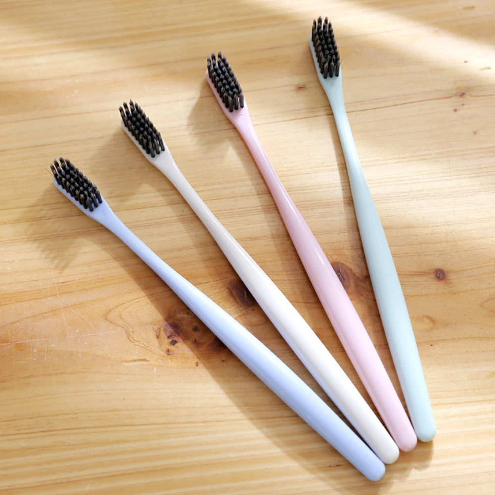 New 4Pcs/lot Ultra Soft Toothbrushes Bamboo Charcoal Nano Brush Oral Care Tool | Красота и здоровье