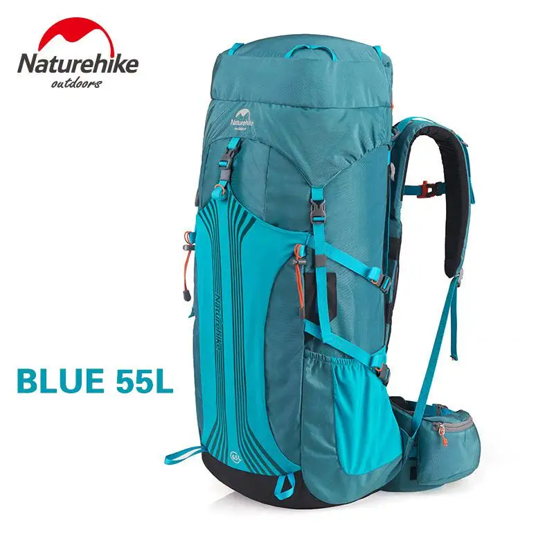 Naturehike походный рюкзак, профессиональная сумка для скалолазания 45л/55Л/65л, большой объем, походный рюкзак для походов, походов, путешествий - Цвет: 55L-Blue