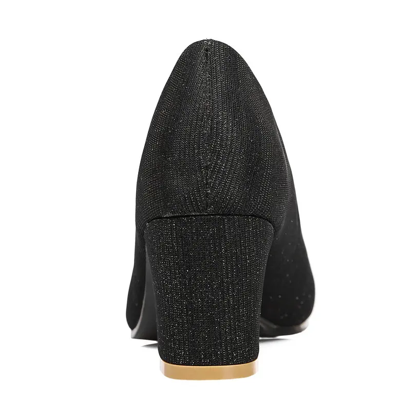 Дамы Летней Обуви Квадратных Высокий Каблук Серебряный Острым Носом