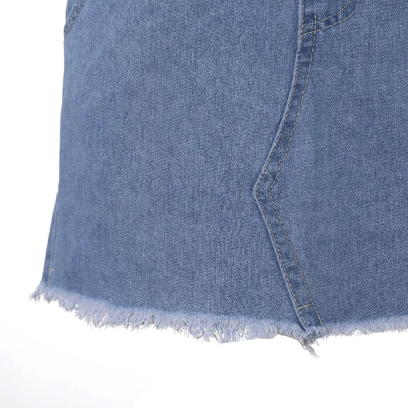 2 цвета Женская мода классические регулируемые ремни джинсовые Pinafore нагрудник карман комбинезон сексуальная модная юбка с карманами S-2XL