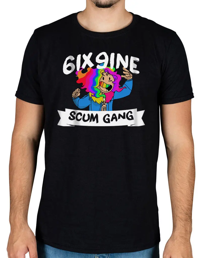 Tekashi69 Scum Gang футболка 6ix9ine Gummo KeKe Day69 Kooda Lil Pump крутая Повседневная мужская Унисекс