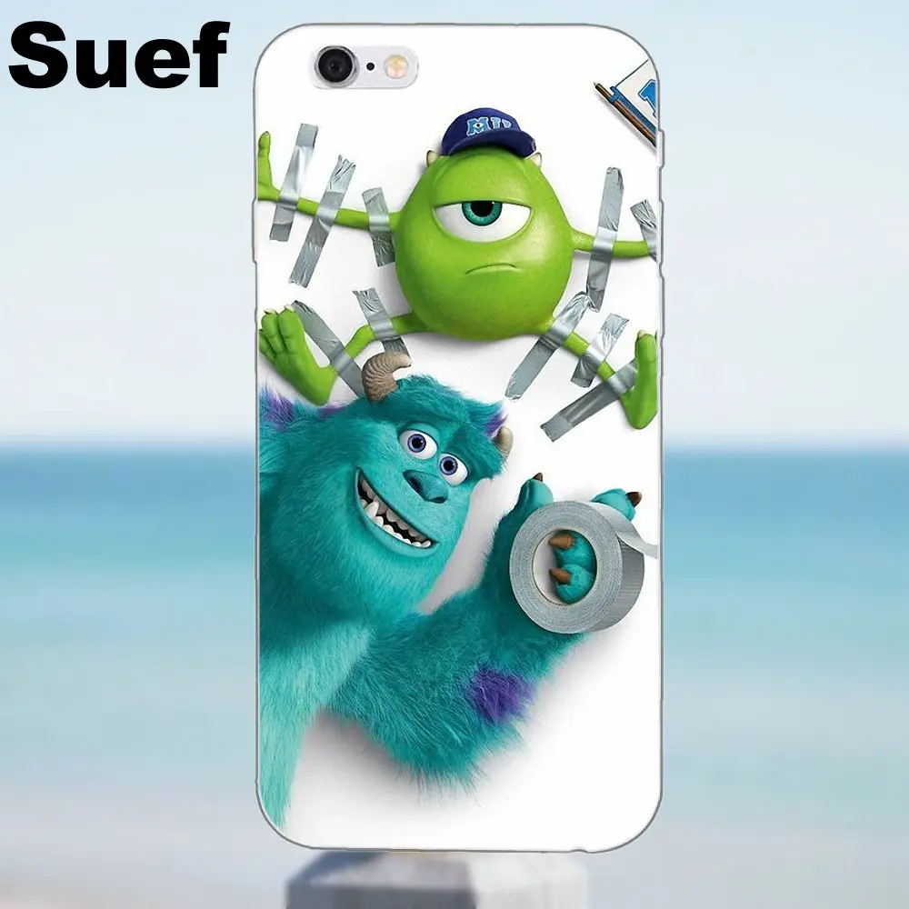 Suef для iPhone 4 4S 5 5S 5C SE 6 6S 7 8 Plus X Samsung Galaxy A3 A5 J1 J3 J5 J7 2016 2017 мягкий крутой лучший Mike Wazowski