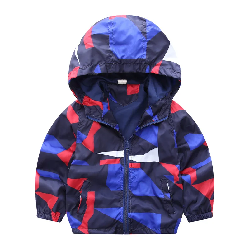 Куртка детская демисезонная ветровка с динозавром для мальчиков и девочек |