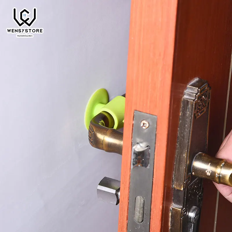 1 шт.. креативная дверная ручка Защитная крышка настенный Краш Подушки дверной