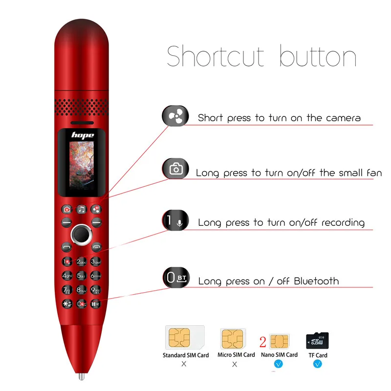 Hope AK008 Волшебная Флешка для записи голоса мобильного телефона Bluetooth Dialer Reporter Запись мобильного телефона синхронизация контакт мини-портативный вентилятор Celular