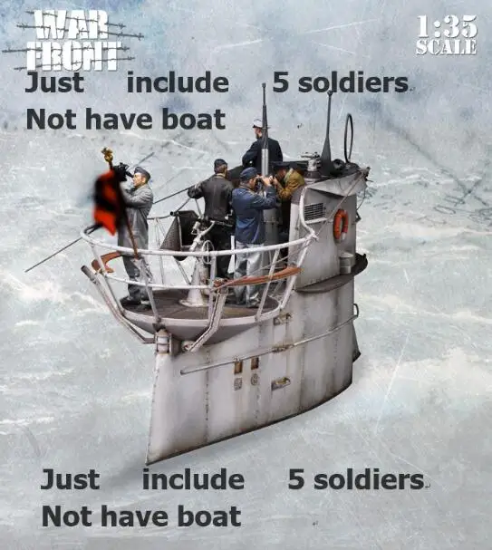 1/35 набор для строительства фигурок из смолы подводные солдаты 5 (без базы)|Наборы