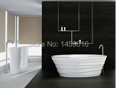 1800X850X600 мм BORLO каменная сплошная Ванна CORIAN отдельно стоящая 1001|bath tub door|bath curtaintub stone