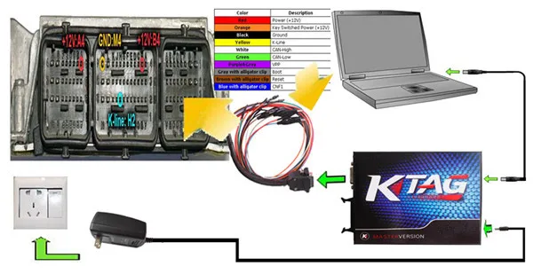 KTAG V2.13 KTAG FW V7.003 KTM100 KTAG ECU Инструмент для программирования мастер-версия может выбрать ECM TITANIUM V1.61 с 18475 Драйвером