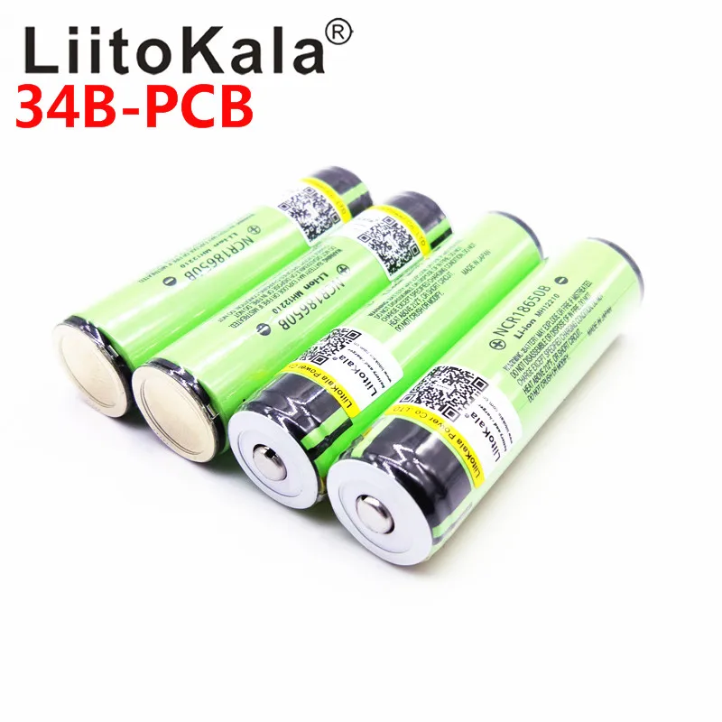 Аккумуляторная батарея LiitoKala NCR18650B 100% мАч 18650 в | Электроника