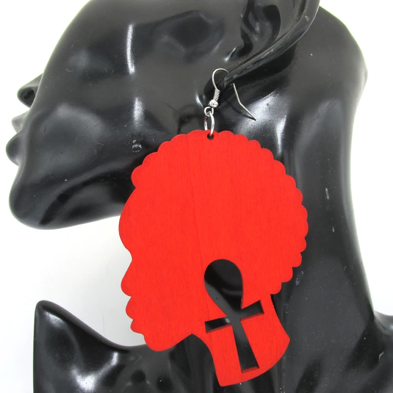Бесплатная доставка! Новейшие деревянные серьги ankh Head|earrings free shipping|wood earringsearrings