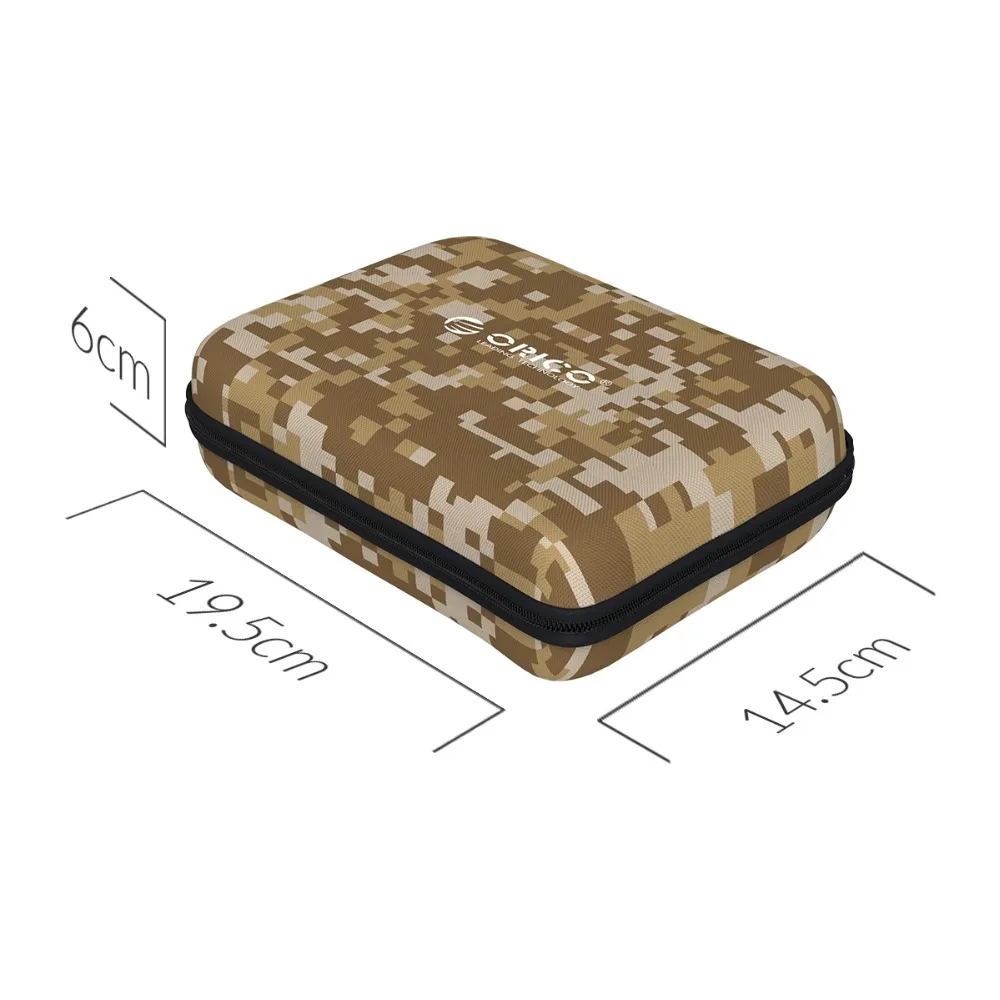 ORICO HDD Storage Box Hard Disk Case Zipper Pouch External Hard Drive Disk Protector Cover Powerbank Mobile HDD EVA Storage Box