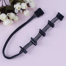 1 шт. кабель питания ATX 4Pin IDE Molex 5 x SATA серии ATA штекер гнездо 18AWG 40 см