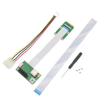 1 pc express pci e to pci e mini 1x extension cord adapter card with usb riser card high speed new