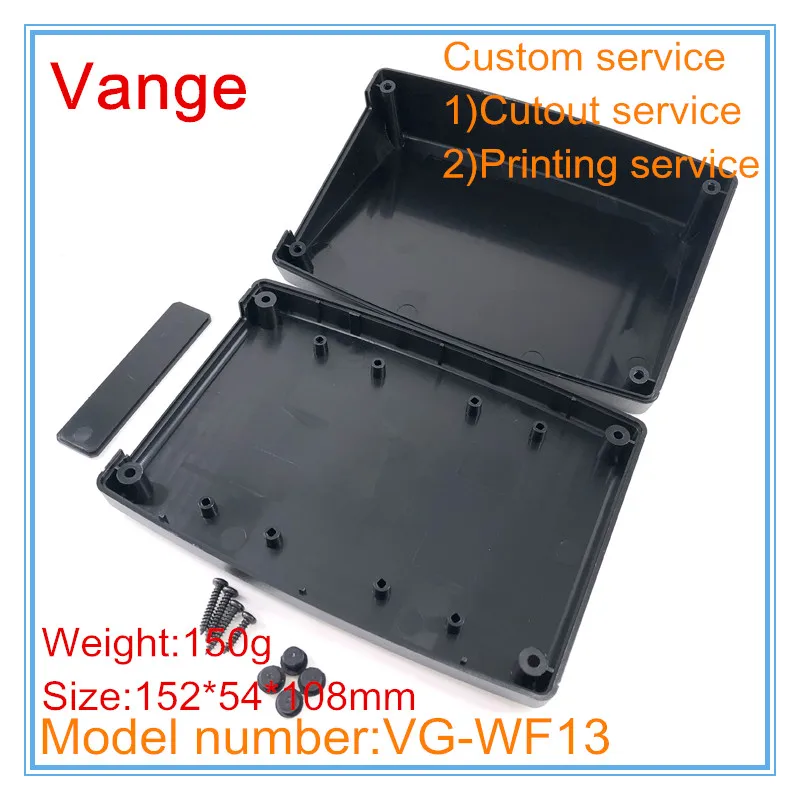 1pcs/lot extruded mold shell box 152*54*108mm ABS plastic chassis junction for electronics module PCB product | Обустройство дома