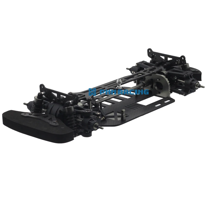 Комплект карбоновой рамы из сплава с шинами для 1/10 Tamiya TT01