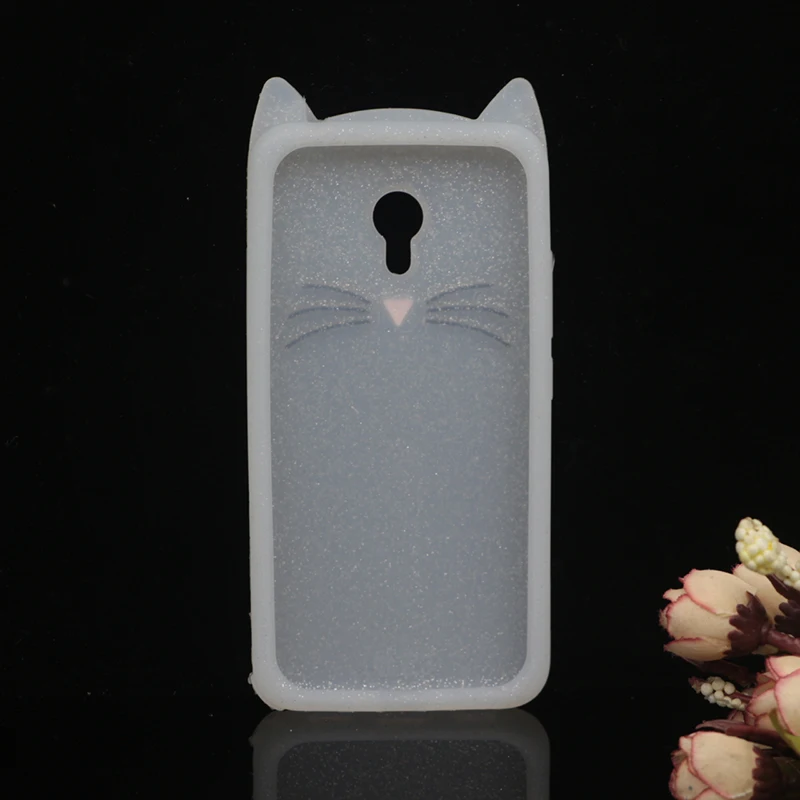 Case For Meizu M3 Note Lovely Animals Beard Cover Pro/Meilan 3 Strike Cute Cat Ears Glitter Shell Rubber |