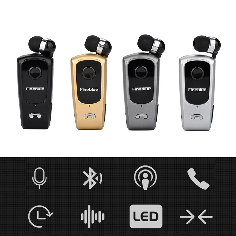 Оптовая продажа Fineblue F920 Беспроводная Bluetooth V4.0 гарнитура в ухо вибрационное