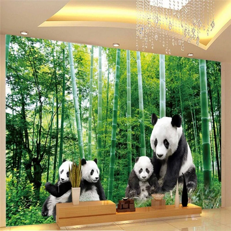 

beibehang Custom Photo Wallpaper Sticker National Forest National Treasure Giant Panda HD Wall papel de parede 3d para sala ata