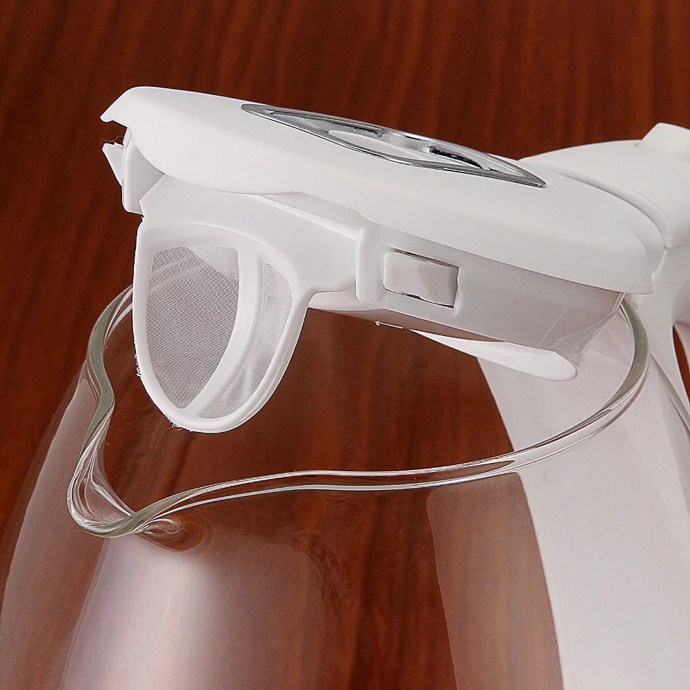 Синий светодио дный светодиодный боросиликатное стекло электрический чайник с