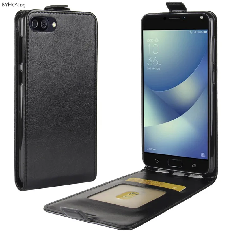 Роскошный чехол BYHeYang для ASUS ZenFone 4 Max ZC520KL 5 2-дюймовый флип-кошелек из искусственной