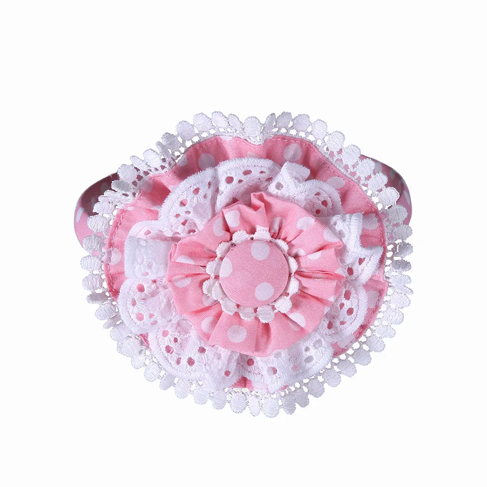 Ободок для волос девочек розовый Изящный ободок ручной работы аксессуары детей