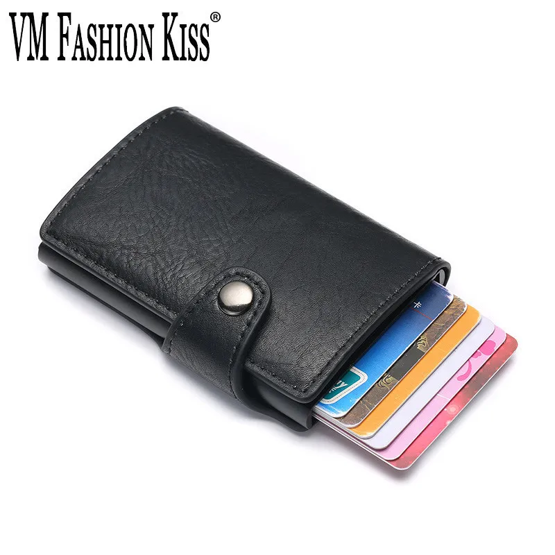 VM Мода KISS 2019 Бизнес Повседневный RFID просто бумажник держатель информации анти